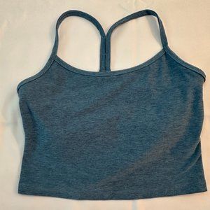 Beyond Yoga Slim Racerback Cropped Tank spacedye blue grey Size Small